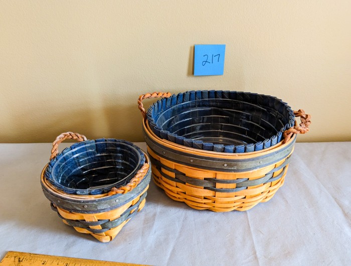 217. (2) Longaberger Baskets