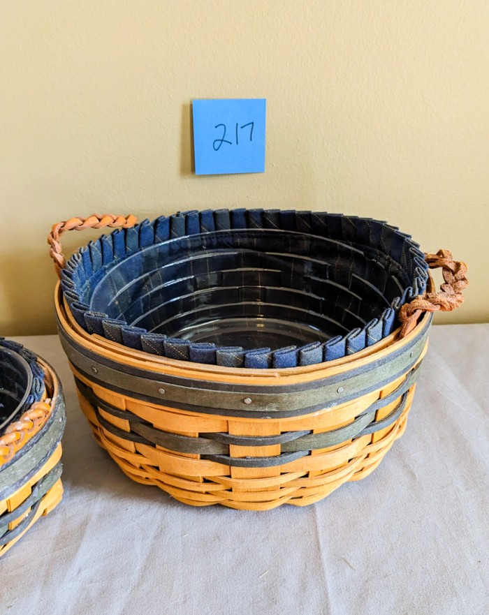 217. (2) Longaberger Baskets - Image 2