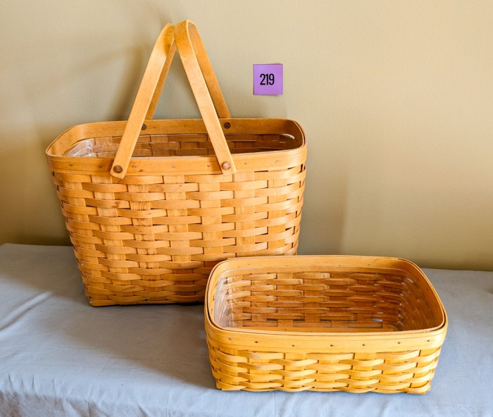 219. (2) Longaberger Baskets