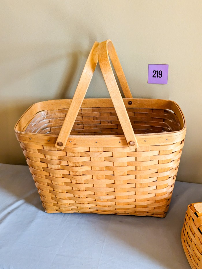 219. (2) Longaberger Baskets - Image 5