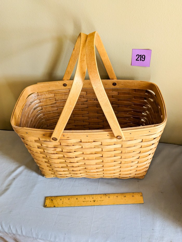 219. (2) Longaberger Baskets - Image 4