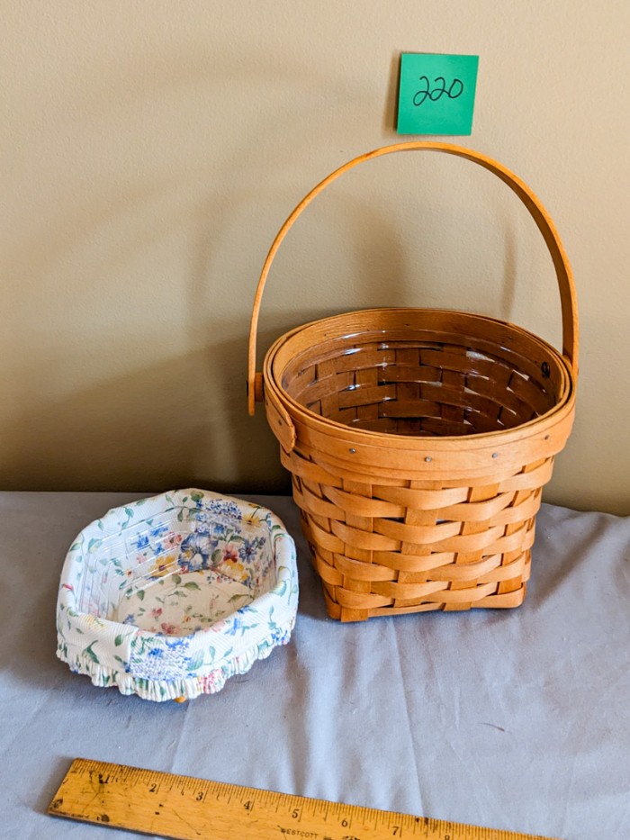 220. (2) Longaberger Baskets