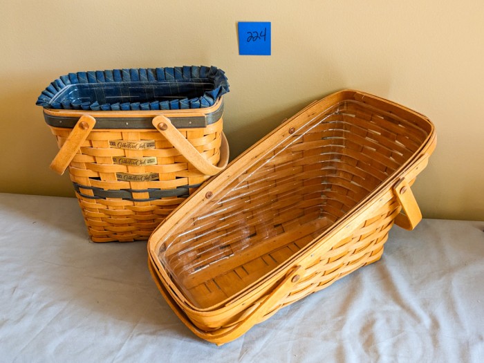 224. (2) Longaberger Baskets