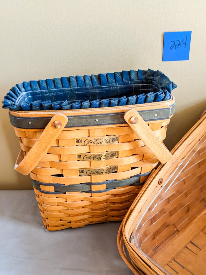 224. (2) Longaberger Baskets - Image 2