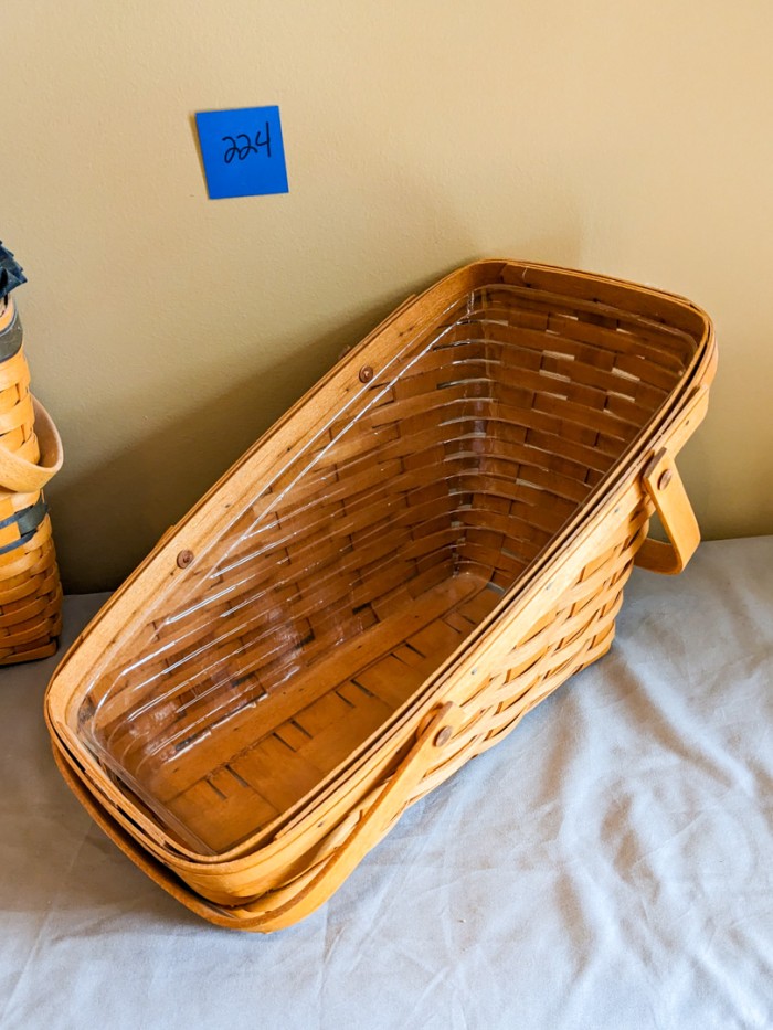 224. (2) Longaberger Baskets - Image 5