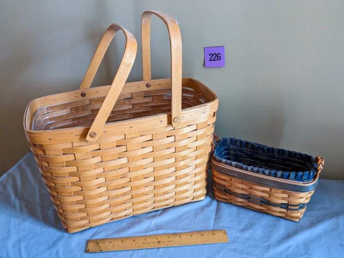 226. (2) Longaberger Baskets