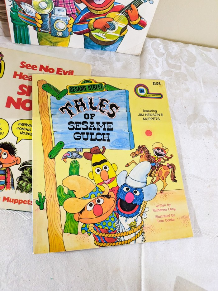 269. Sesame Street Cookie Jar + Books - Image 7