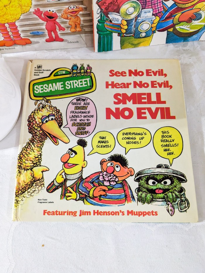 269. Sesame Street Cookie Jar + Books - Image 6