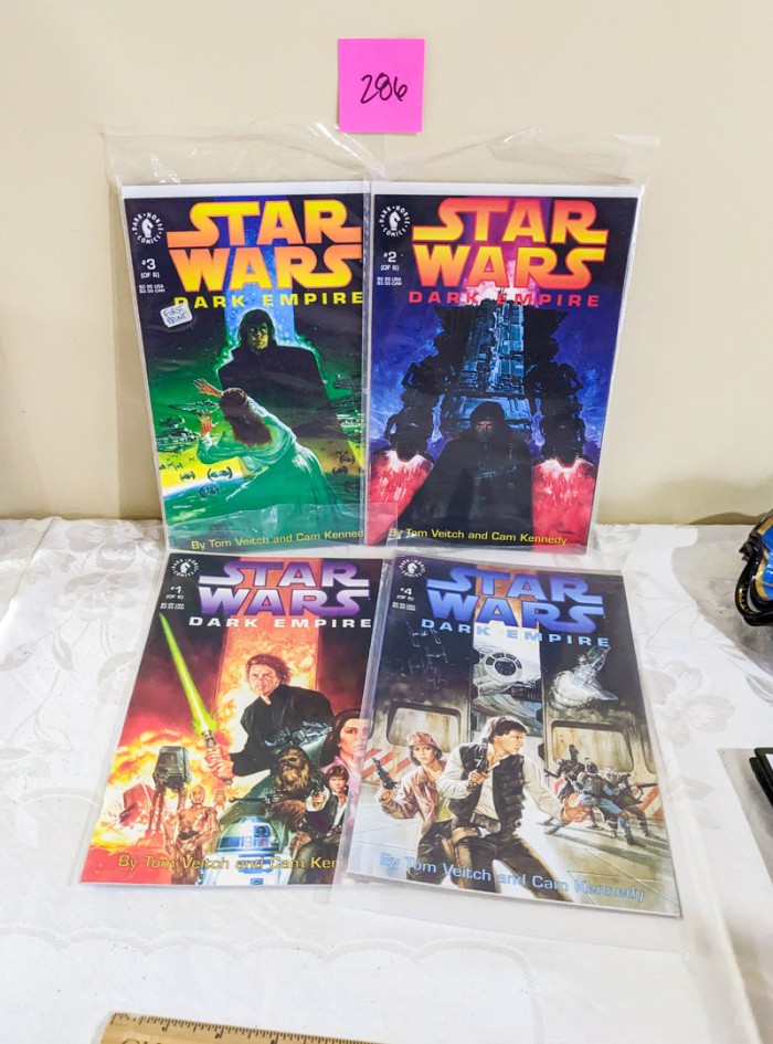 286. (4) Star Wars Dark Empire Comics