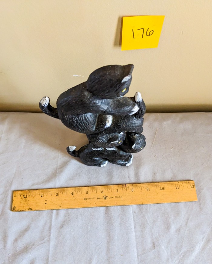 176. Cast Iron 10" Cat Doorstop - Image 3