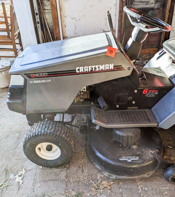 99. Craftsman Riding Mower - Image 7