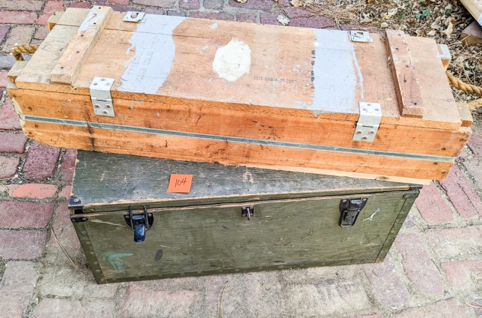 104. Project Lot - Ammunition Box + Trunk