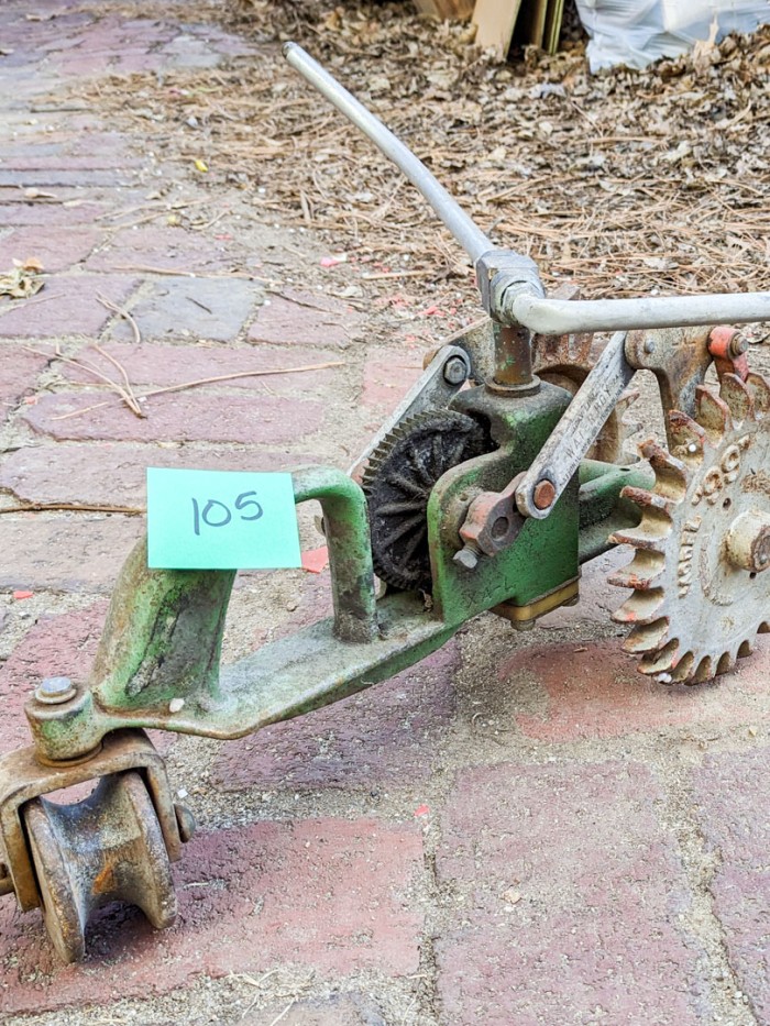 105. Vintage Metal Tractor Sprinkler - Image 2