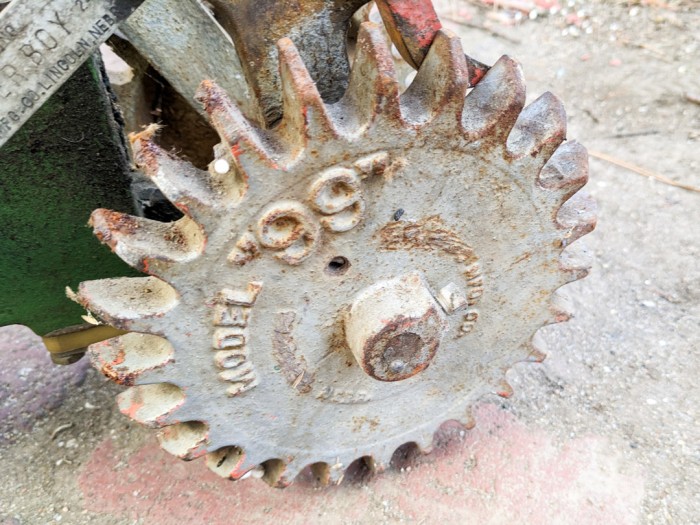 105. Vintage Metal Tractor Sprinkler - Image 5