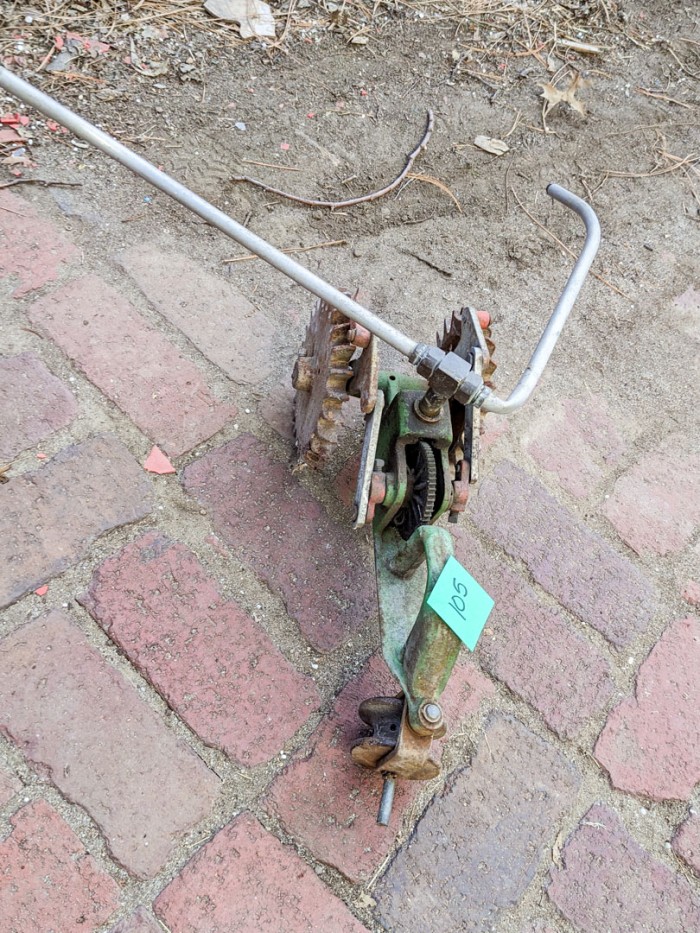 105. Vintage Metal Tractor Sprinkler - Image 4