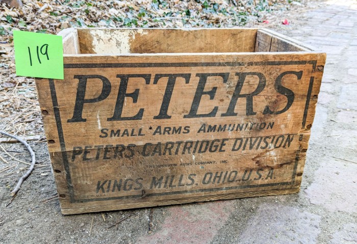 119. Vintage Peters Cartridge Crate - Image 2