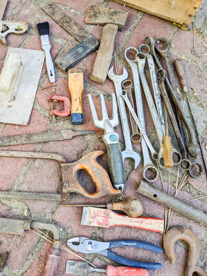 121. Vintage Tools + Crate - Image 7