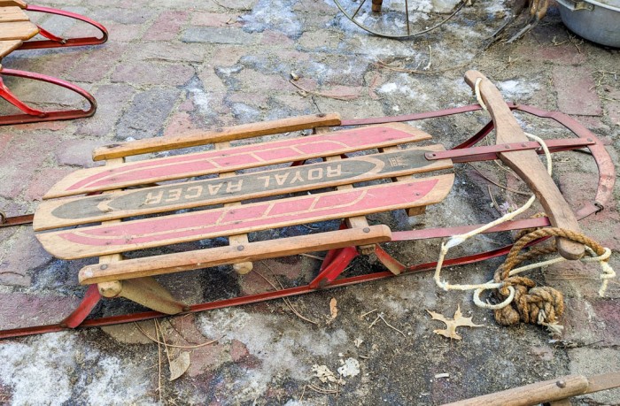 85. Vintage Royal Racer + Speed King Sleds - Image 6