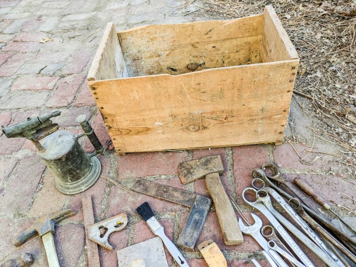 121. Vintage Tools + Crate - Image 6