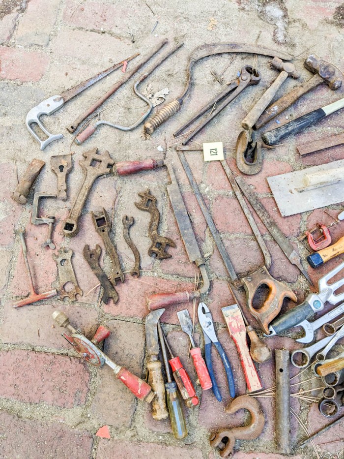 121. Vintage Tools + Crate - Image 3