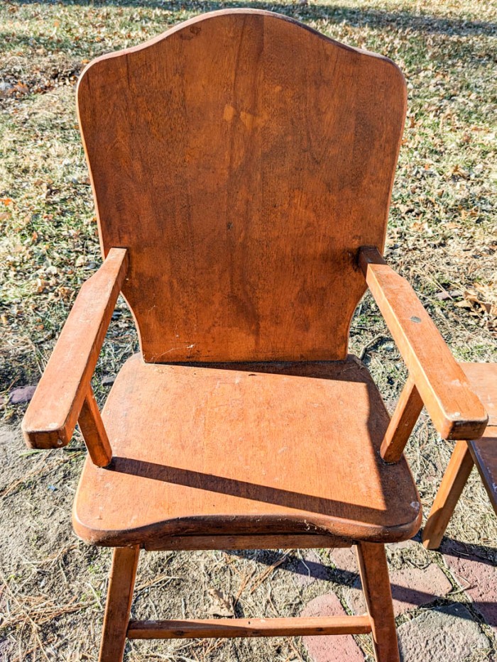 96. Project Lot - Children's Table, Chair, Highchair + Sm. Rocking Chair - Image 2