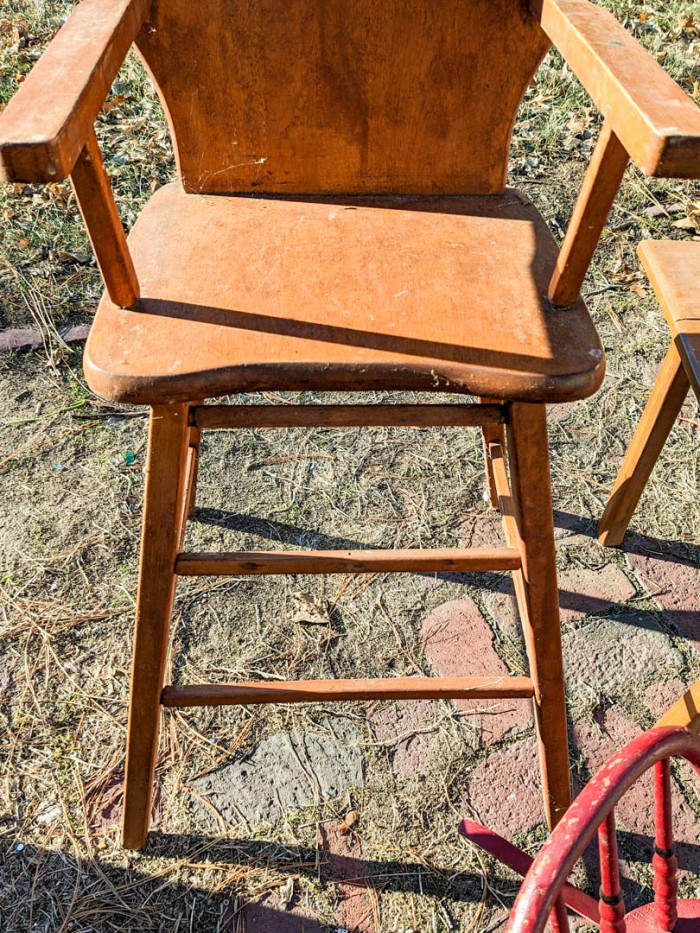 96. Project Lot - Children's Table, Chair, Highchair + Sm. Rocking Chair - Image 8