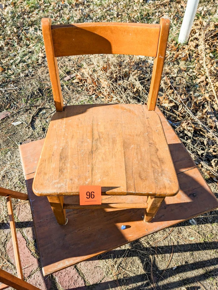 96. Project Lot - Children's Table, Chair, Highchair + Sm. Rocking Chair - Image 5