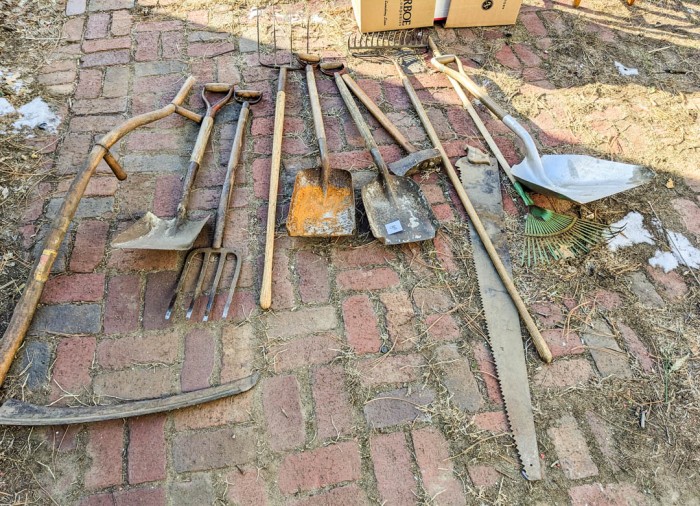 98. (11) Antique Garden Tools