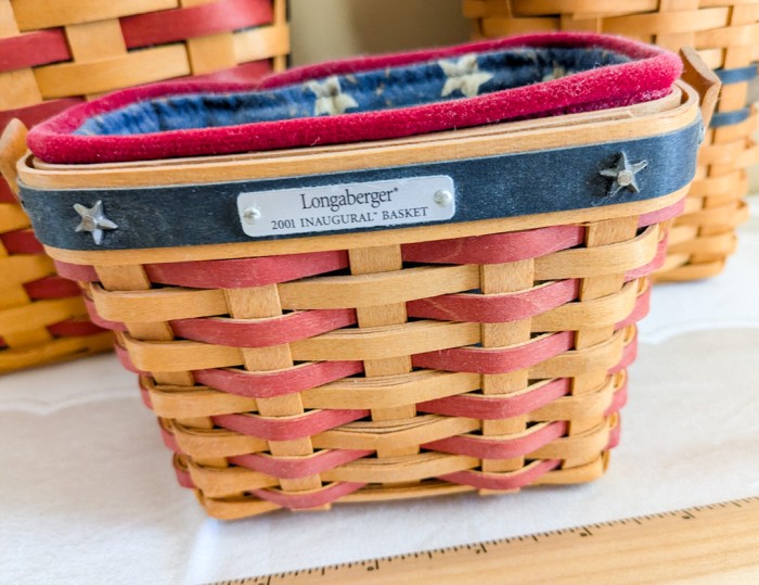 1. (3) Longaberger Baskets - Image 5