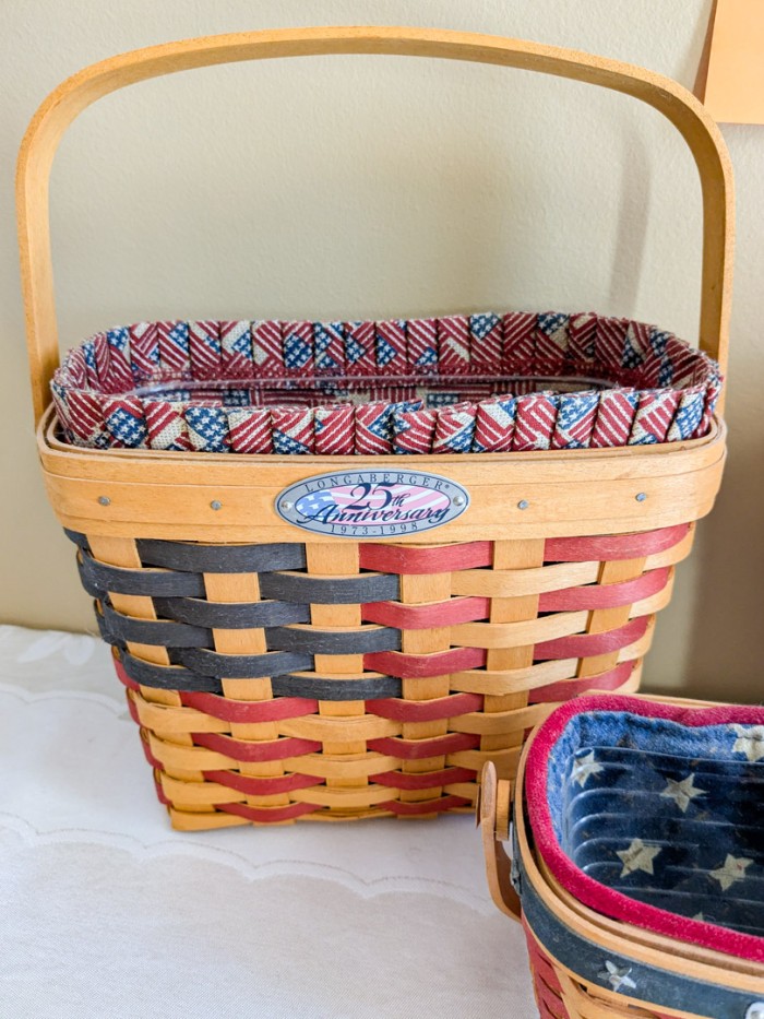 1. (3) Longaberger Baskets - Image 6