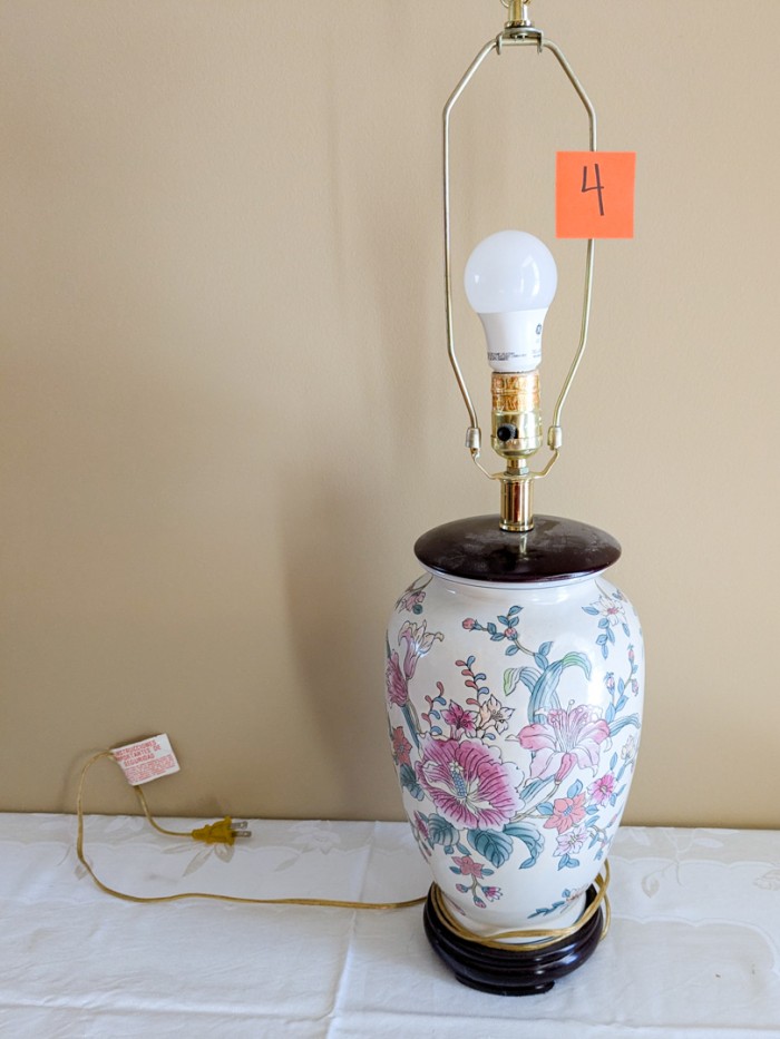 4. 27" Ceramic Lamp