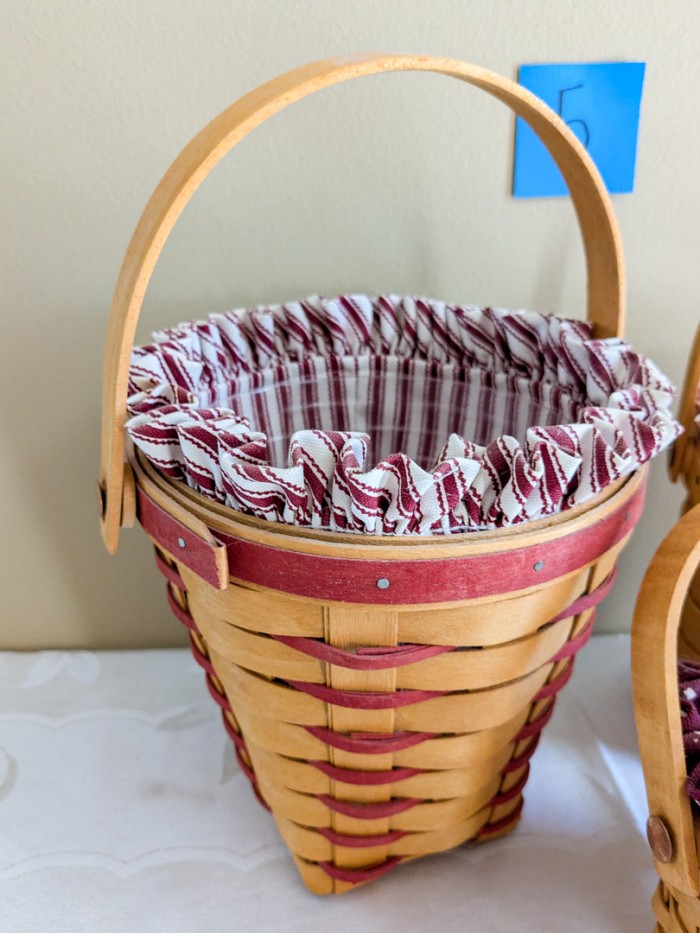 5. (3) Longaberger Baskets - Image 3