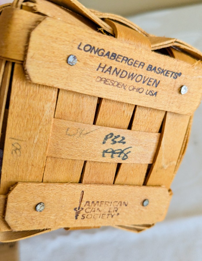 5. (3) Longaberger Baskets - Image 9