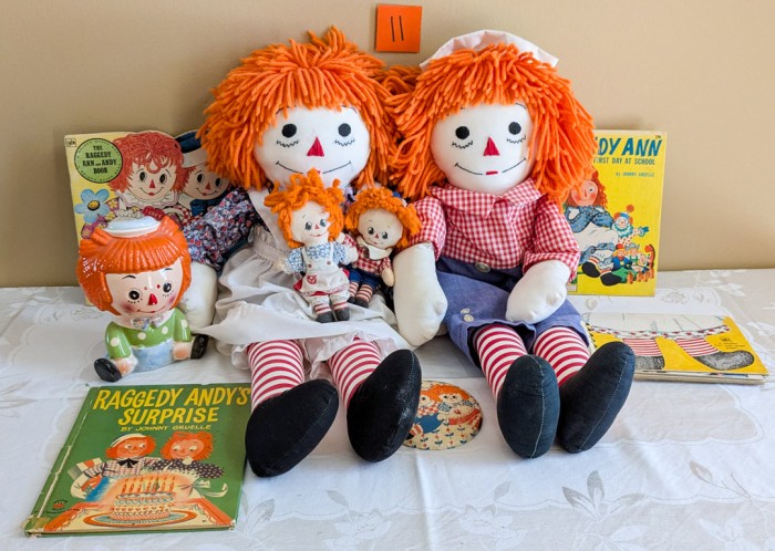 11. Raggedy Ann Dolls, Books + Collectibles