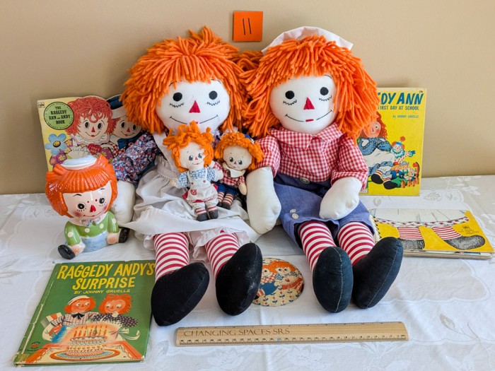 11. Raggedy Ann Dolls, Books + Collectibles - Image 9