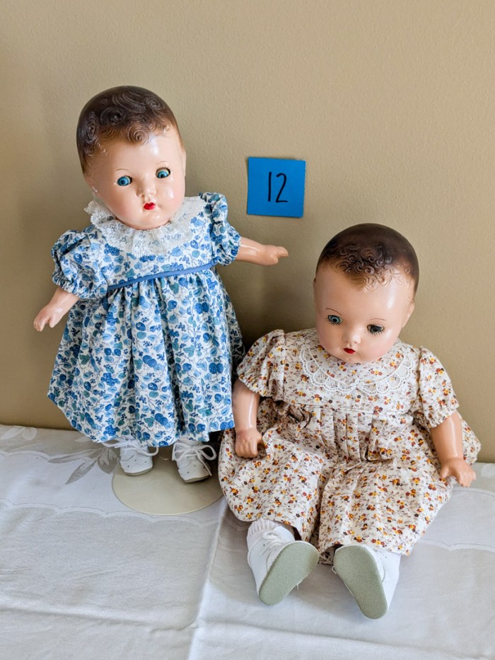 12. (2) 15" Antique Dolls