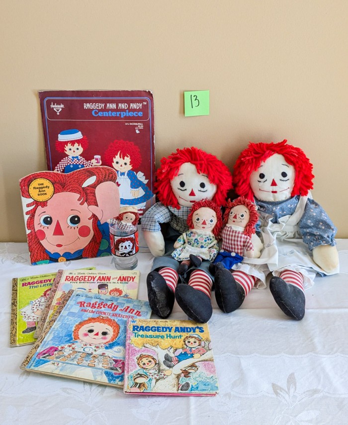 13. Raggedy Ann Dolls, Books + Collectibles