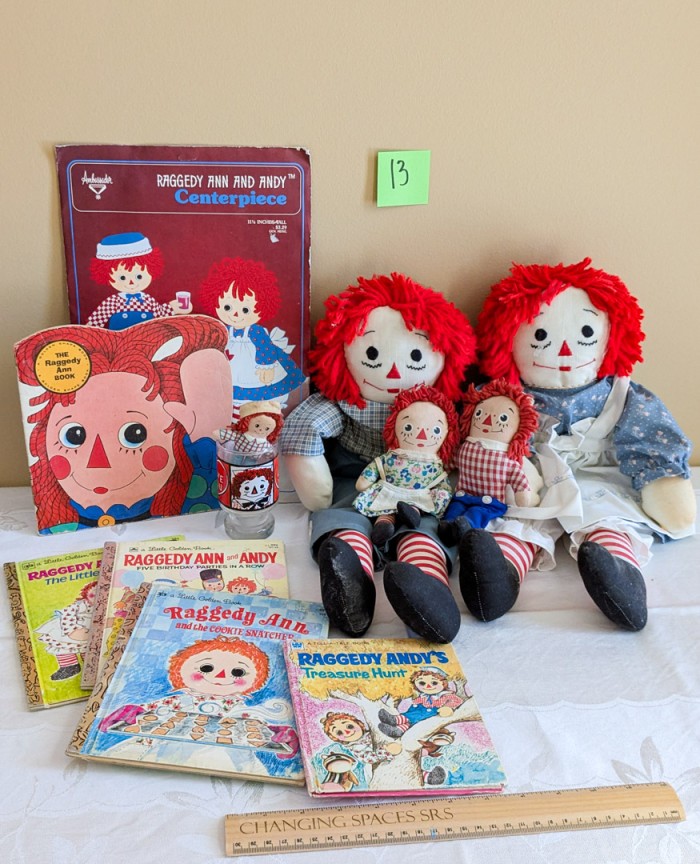 13. Raggedy Ann Dolls, Books + Collectibles - Image 6