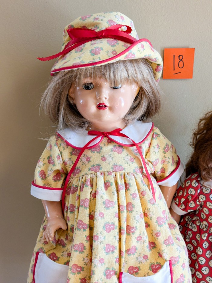 18. 22" Antique Doll + 19" Antique Doll - Image 4