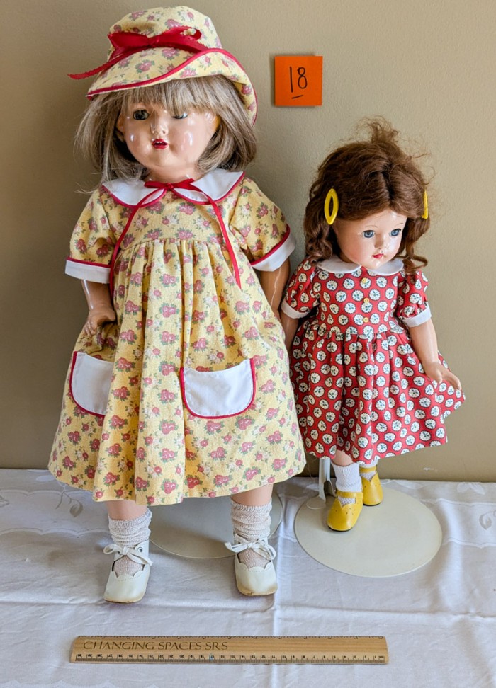 18. 22" Antique Doll + 19" Antique Doll - Image 5