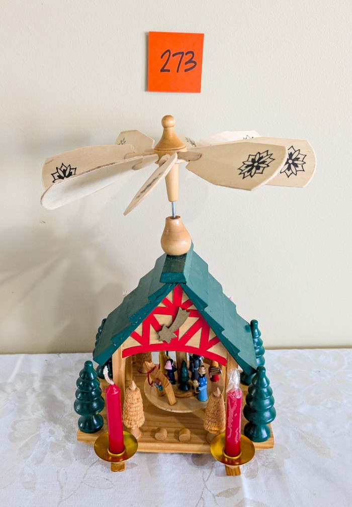 273. 11.5" Christmas Nativity Windmill