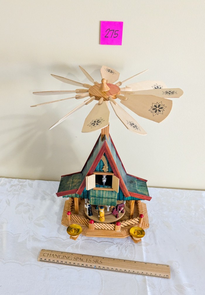 275. 16" Christmas Nativity Windmill - Image 4