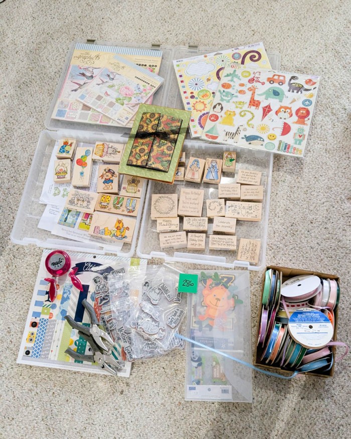 286. Scrapbook Supplies, Punches + Ribbons