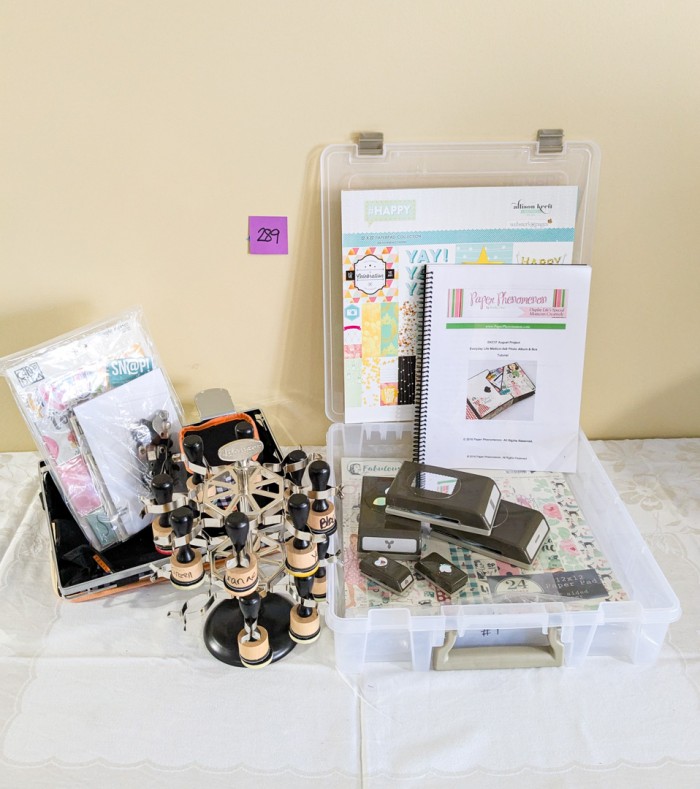 289. Scrapbook, Supplies, Stamps + Stampin Up Cutters