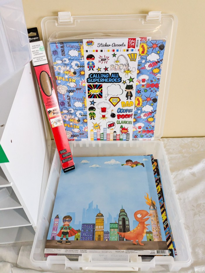 291. Scrapbook Supplies, Organizer + Cube - Image 2