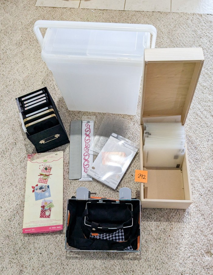 292. Sizzix Scrapbook Supplies + Organizer