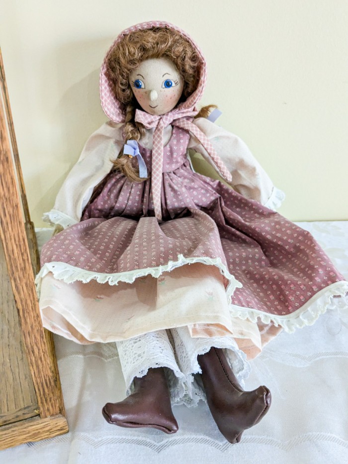 297. Glass Display Case + Doll - Image 2