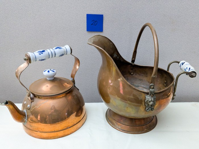 20. Copper Teapot + Coal Shuttle