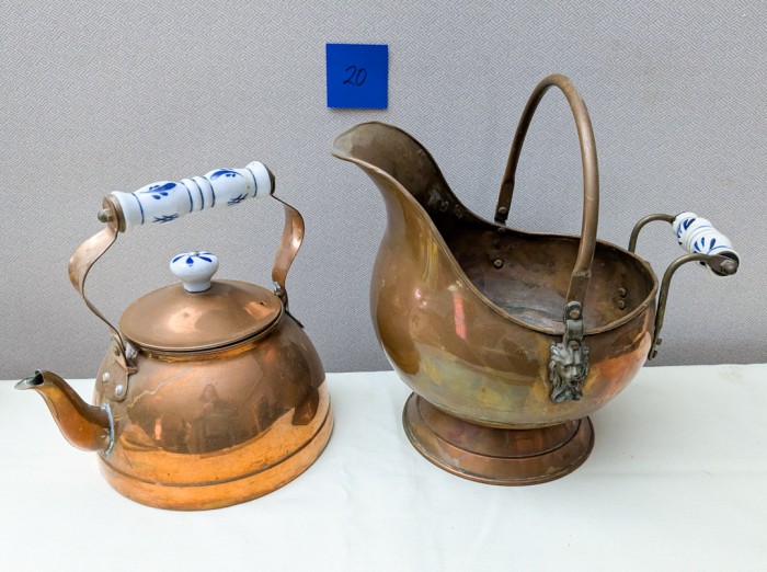 20. Copper Teapot + Coal Shuttle - Image 3