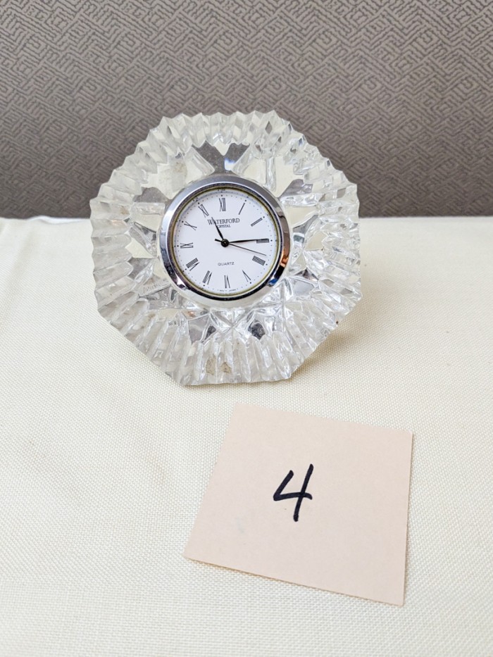 4. Waterford Crystal Clock